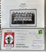 1993 40th ann Coronation Cup Celtic multiple signed football cover. Autographs of 10 Celtic