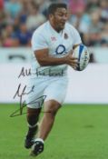 Rugby Union Mako Vunipola Signed 12 x 8 inch Colour Photo. Signed in black ink. Good condition.
