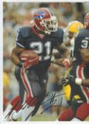 American Football Willis McGahee signed Buffalo Bills 12x8 inch colour photo with accompanying