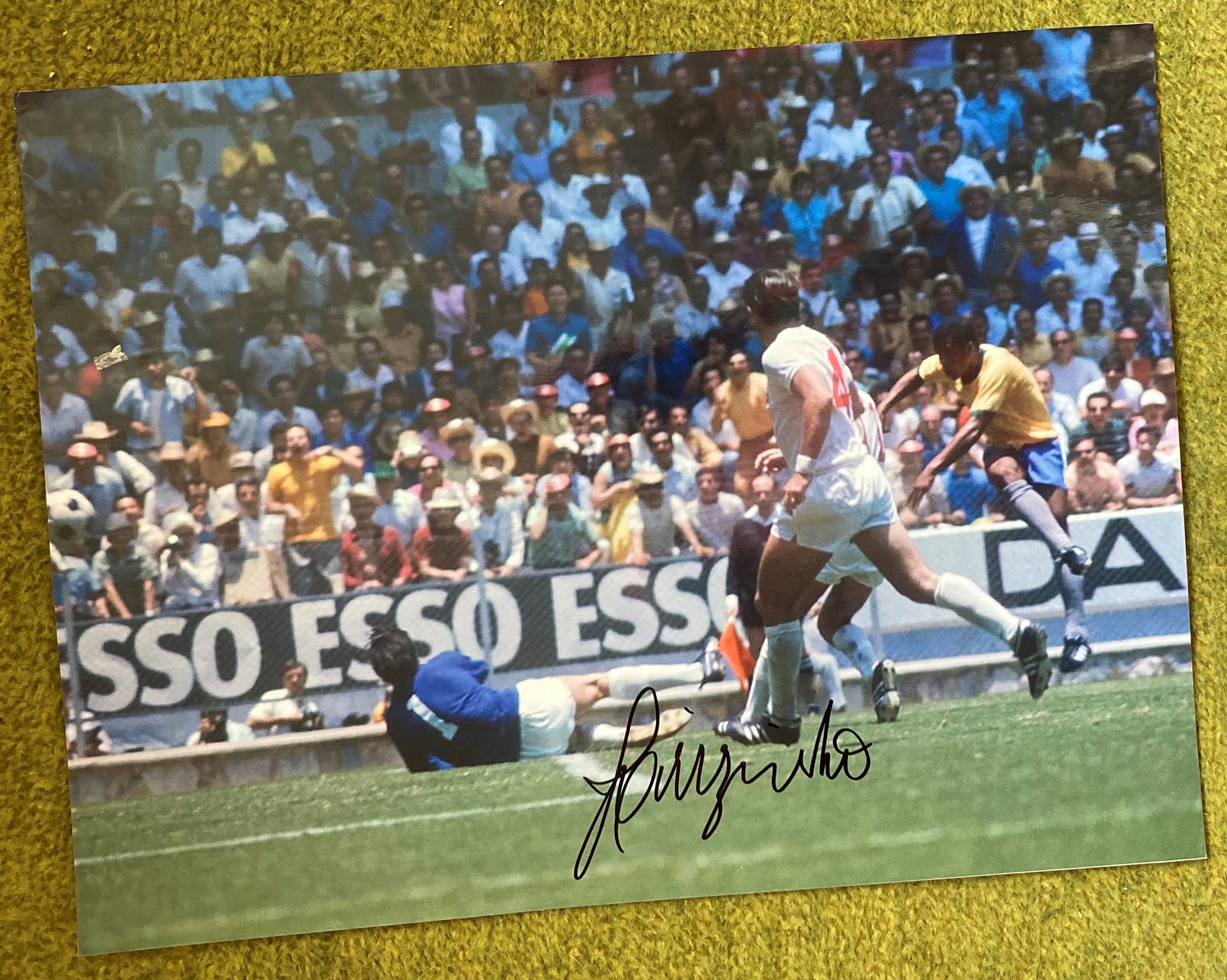 Football Jarzinho signed 16 x 12 inch colour action photo. Good condition. All autographs are