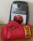 Boxing Frazer Clarke signed Lonsdale red boxing glove. Good condition. All autographs are genuine