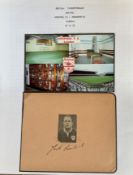 1933 Arsenal football legend Jack Jock Lambert autograph album page, very rare he was killed in