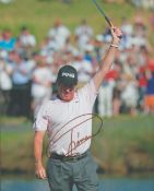 Golf Miguel Angel Jimenez signed 12x8 inch colour photo. Good condition. All autographs are