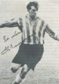 Football/Cricket Fred Trueman signed 5x3 vintage black and white magazine photo rare image of