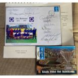 1972 Rangers Football European Cup Winners Team signed 1997 25th ann cover. Signed by Peter