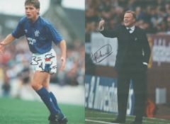 Football collection of 10 signed 12x8 photos signatures include Ronald Koeman, Gaizka Mendieta, Ally