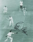 Cricket. Brian Close Signed 10 x 8 inch Black and White Photo. Signed in black ink. Good