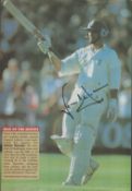 Cricket Nasser Hussain signed 12x8 inch colour magazine photo. Good condition. All autographs are