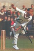Cricket Gary Sobers signed 11x7 inch colour photo. Good condition. All autographs are genuine hand