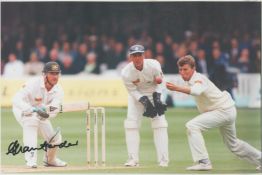 Cricket Alan Border signed 12x8 inch colour photo. Good condition. All autographs are genuine hand