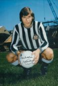 Football Malcom Macdonald signed 12x8 inch colour photo pictured during his time with Newcastle