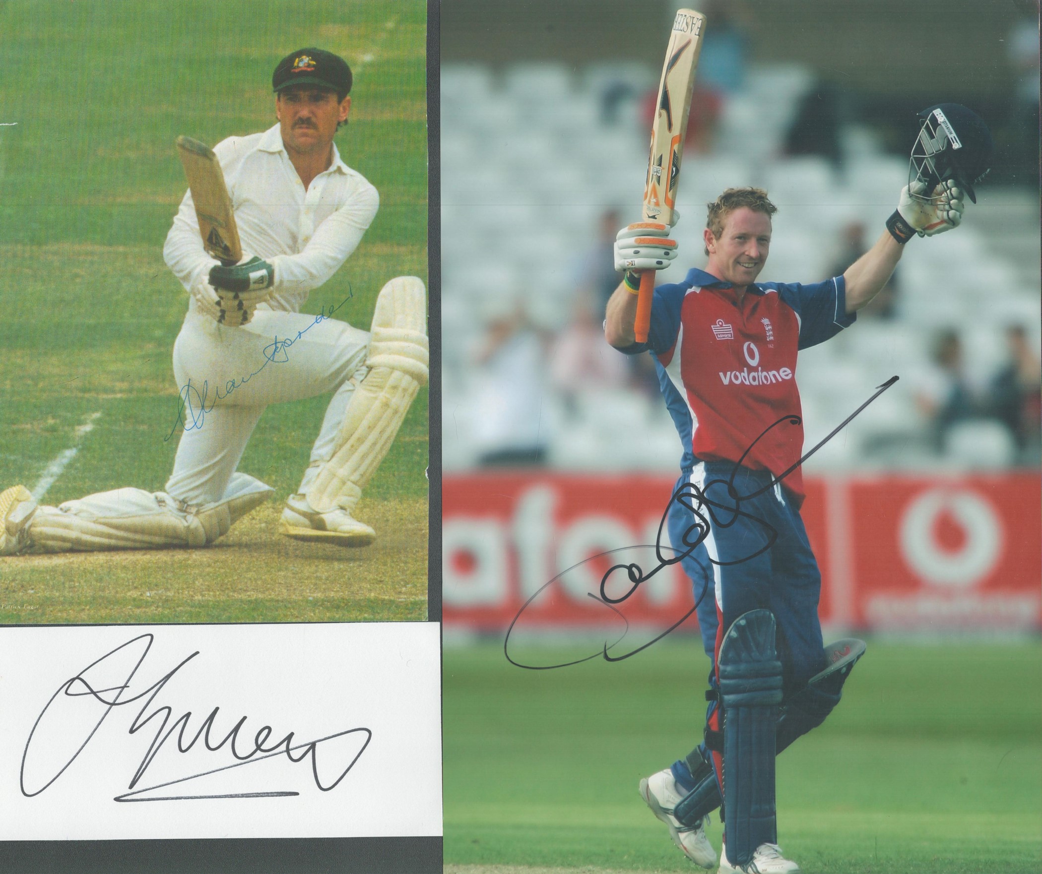 Cricket Australia collection over 20 assorted signed photos, cards and pages from some great names - Image 2 of 5