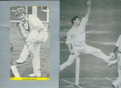 Cricket Yorkshire Legends Fred Trueman signed 6x4 black and white photo and David Bairstow signed