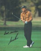Golf Nick Price signed 10x8 inch colour photo. Good condition. All autographs are genuine hand