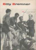 Football Legends multi signed magazine page includes Bill Bremner, Referee Ray Tinkler and on