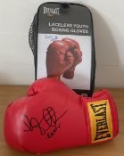 Boxing Liam Smith signed Lonsdale red boxing glove. Liam Mark Smith (born 27 July 1988) is a British