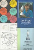 Golf Open Championship collection Royal St Georges 1993 includes Official Programme, Order of play