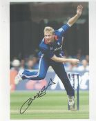 Cricket Andrew Flintoff signed 10x8 inch colour photo pictured in action for England in one day