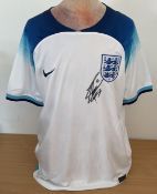 Football Harry Maguire signed replica England home shirt. Size Large. Good condition. All autographs