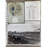 1930 Scotland footballer J Connor signed on old card with magazine photos and biography. Set on A4