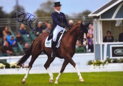 Equestrian Zara Tindall (nee Phillips) signed 12x8 inch colour photo. Good condition. All autographs