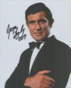 George Lazenby signed 10x8inch colour photo. Good condition. All autographs are genuine hand