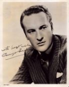 George Sanders (1906-1972), a signed 10x8 vintage photo. He was a British actor and singer whose