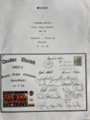 1983, 12 Dundee League football champions signed cover. Includes Malpass, Milne, Sturrock, Stark,