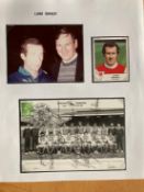 1979, 10 Arsenal football player signed team postcard, includes Devine, Nelson, Hollins, Young,