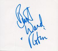 Burt Ward (Robin) signed 5x5inch white card. Good condition. All autographs are genuine hand