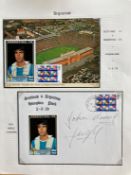 1979 Argentina football legend Jeorge Mario signed cover and signed postcard comm the match v