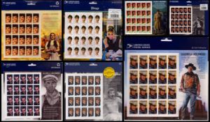 USPS Hollywood stamp collection. Good condition. All autographs are genuine hand signed and come