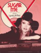 Lynsey de Paul, singer. A signed music sheet for 'Sugar Me'. Good condition. All autographs are