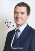 George Osborne signed 8x6inch colour photo. Good condition. All autographs are genuine hand signed