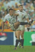 Jonny Wilkinson signed 12x8inch colour England photo. Good condition. All autographs are genuine
