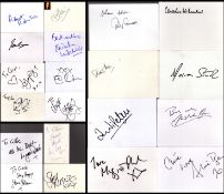 Entertainment collection of 20 signed white cards. Signatures such as Edith Bowman, Esther