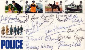 The Great Train Robbery. A signed Police (1979) FDC, signed to the front by 11 of the major
