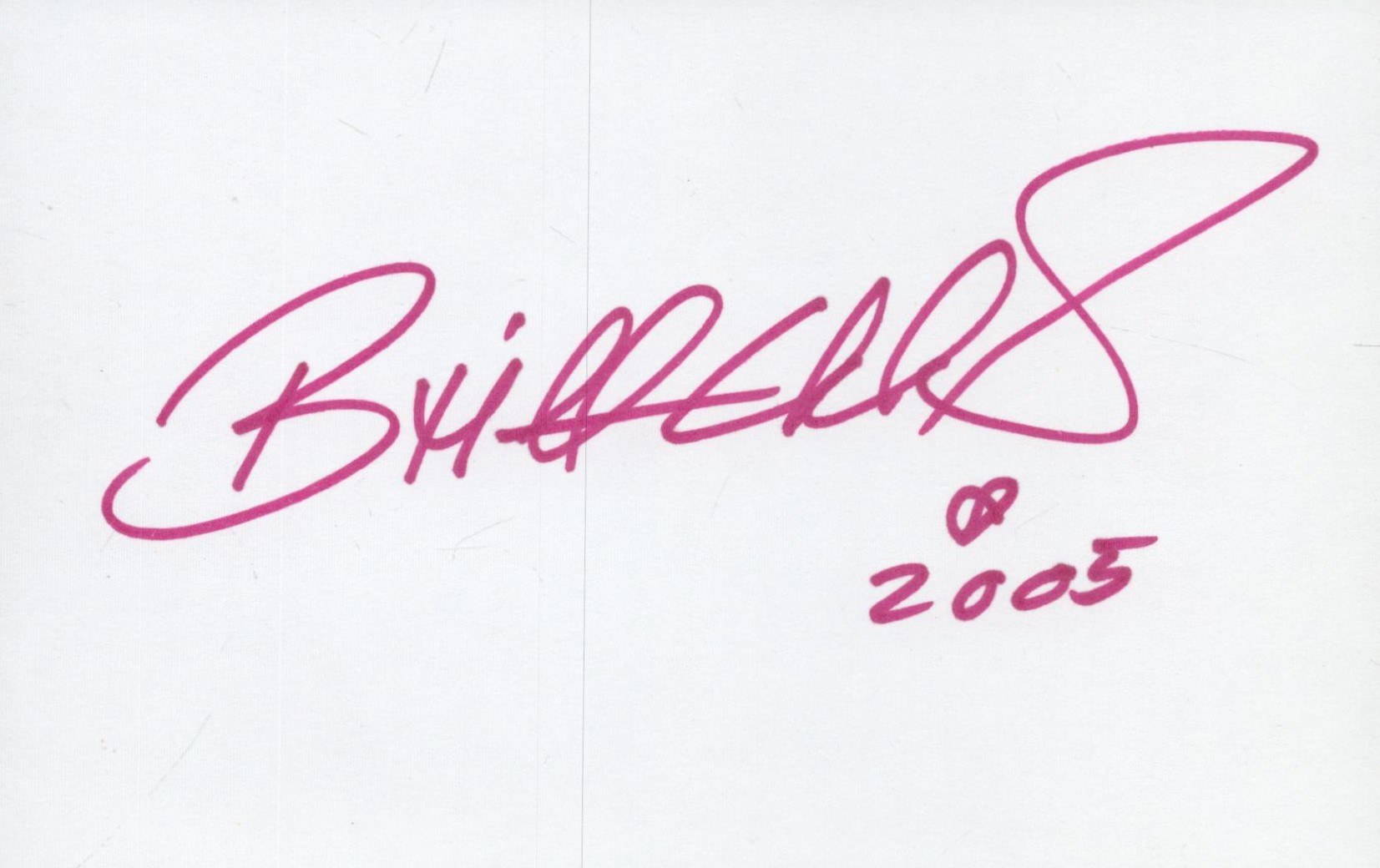 Britt Ekland signed 6x4inch white card. Good condition. All autographs are genuine hand signed and