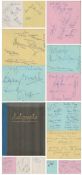 1968/69 autograph book signed by footballers from Leyton Orient and West Ham. Signatures such as