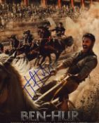 Jack Huston signed Ben Hur signed 10x8 inch colour promo photo. Good condition. All autographs are