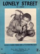 Clarence 'Frogman' Henry, American rhythm and blues singer and pianist. A signed music sheet for '