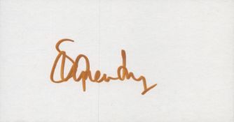 Stephen Fry signed white card. Good condition. All autographs are genuine hand signed and come