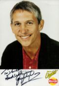 Gary Lineker signed 6x4 colour photo. Good condition. All autographs are genuine hand signed and