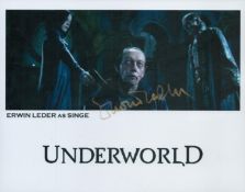 Erwin Leder signed 10x8inch colour photo from Underworld. Good condition. All autographs are genuine