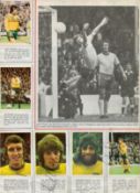 Multi signed bio pages by Max Briggs, David Cross, Ian Mellor, Paul Chessley, Gerry Francis and