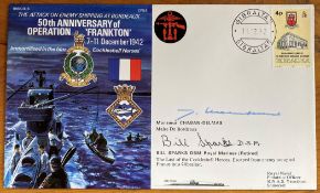 WW2 Cockleshell Hero Bill Sparks DSM, Former French Prime Minister Chaban Delmas signed Navy