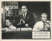 JOHN FORSYTHE American Actor signed vintage 'The Glass Web' 8x10 Promo Photo. Good condition. All