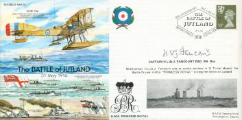 Captain H Fancourt signed Great war cover - Battle of Jutland. Good condition. All autographs are