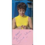 Dilys Laye signed 5x4inch album page with unsigned photo. Good condition. All autographs are genuine