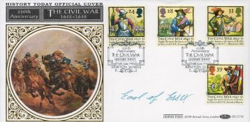 Earl of Essex signed Civil War FDC. 16/6/92 Kineton postmark. Good condition. All autographs are